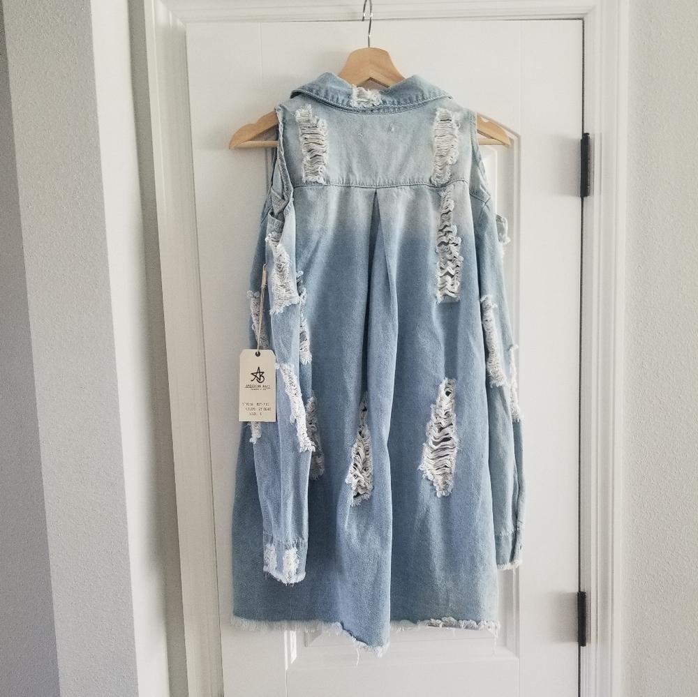 Distressed Jean Jacket - Picture 3 of 3